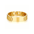 Miniatyrbillede 1 af 2: Herremode Titanium stål armbånd 18k guld