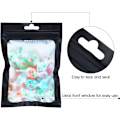 Miniatyrbilde 2 av 3: 100 Mylar gjenlukkbare ziplock matposer med klart vindu (svart, 3 x 4,7 tommer)