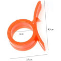 Miniatyrbilde 2 av 5: 2 stykker Citrus Zester Peeler, Appelsin Peeler Citrus Remover Plast fruktkutter (oransje)