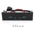 Miniatyrbilde 1 av 8: Høyhastighets USB 3.1 Gen2 Frontpanel - 10G optisk enhet med USB 3.0, USB 2.0, Type C, Type E - Datamaskindeler