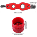 Miniatyrbilde 2 av 5: 4 Universal Pipe Rod Ware brenneverktøy, 4-i-1 Pipeline Brush Pvc