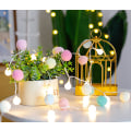 Miniatyrbild 1 av 4: Batteridrivna Led String Lights, Globe Pompoms Bollar Jul Inomhus (rosa) Macaron Macaron