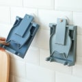 Miniatyrbilde 1 av 4: Kjøkken Organizer Gryte Lokk Rack Benkeplate Sammenleggbar Holder Hylle Matlaging Skål Rack Pan Plater Blue
