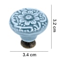 Miniatyrbillede 5 af 5: 10 Stk Skuffegreb Keramiske Vintage Knopper Håndtag Til Skab