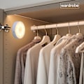 Miniatyrbillede 2 af 5: Bevægelsessensor Lys Led Usb Natlys Genopladelig Lampe Til Køkken Soveværelse Trapper Skab Entre Skab Garderobe Natlys 1PC Warm and white