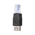 Miniatyrbillede 2 af 2: Usb A Hun Til Ethernet Rj45 Han Adapter Konverter Router Stik Stik Stik Lan Netværk
