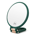 Miniatyrbild 1 av 5: 15x Magnifying Hand Held Mirror,double Side Folding Hand Mirror For Women With Adjustable Handle ,travel Table Desk Shaving Bathroom (army Green)