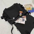 Miniatyrbilde 4 av 5: Retro Messenger Bag Hanne Stor kapasitet Lett skulderveske Justerbar skulderstropp
