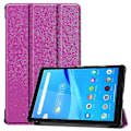 Miniatyrbild 1 av 4: Pu Case Med Lila Tri-fold D För Le Tab M8 Tb-8505x