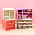 Miniatyrbillede 2 af 5: 6/9 Grid Desktop Opbevaringsboks Smykkeskuffe Støvtæt Pearl Beads Organizer Rose Red Nine Grid