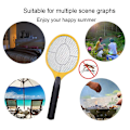 Miniatyrbilde 2 av 5: Elektrisk Mosquito Racket Killer Elektrisk fluesmekker Frityrkoker Fluer Trådløst batteri Strøm Bug Zapper Insekter Racket dreper Home Bug green