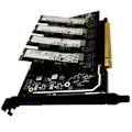 Pikkukuva 4 / 5: M.2 Nvme To Pcie 4.0 X16 -sovitinkortti, tukee 4 Nvme M.2 2280:ta, tukee Bifurcation Raidia black