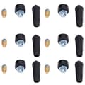 Miniatyrbild 4 av 8: 10 Set TIG Svetskabelfäste Panelkontakt Uttag Snabbkoppling Adapter 10-25 EU-stil