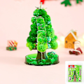 Miniatyrbild 2 av 4: Julgran kommer att öppna snöflinga papper träd dekoration Vacker jul