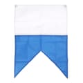 Blå Vit 49x35cm Dykflagga för Scuba Snorkling Undervattensaktiviteter