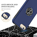 Pikkukuva 3 / 5: Magneettirengas Kickstand Iskunkestävä phone case Iphone 6 Plus -puhelimelle (musta) Blue
