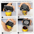 Miniatyrbild 4 av 5: Öl Dryck Cola Flasköppnare Multifunktionell Plåt Bärbar Flasköppnare (svart) orange