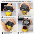 Miniatyrbillede 4 af 5: Beer Beverage Cola flaskeåbner Multifunktionel Bærbar tin-flaskeåbner (sort) orange
