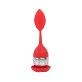 Miniatyrbillede 1 af 4: Rustfrit stål silikone temaskine Te lækker te adskiller terester, 2 stk. red