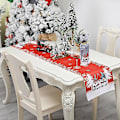 Miniatyrbillede 4 af 4: Julenisse Dværg Dug Linneddug Borddæksel Xmas Decor Red