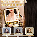 Pikkukuva 5 / 5: Led Light Up Mirror Kannettava case Organizer Meikkisiveltimen tarvikkeet