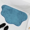 Miniatyrbilde 3 av 4: Badematte Vannabsorpsjon Dusjrom Teppe Kjøkken Soverom Gulvmatte Vaskbart teppe Sklisikkert Baderomstilbehør Hjemmeinnredning Light Gray 40x60cm