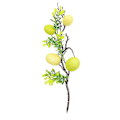 Miniatyrbild 1 av 3: 2st Påsksimulerade Ägg Löv Påsk Gröna Löv Dekor Fake Easter Tree Prop