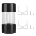 Cylindrisk computer-vandkøler-vandtank 100MM med transparent design