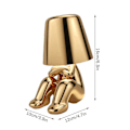 Miniatyrbild 2 av 3: En Man Led Bord Touch Dimbar Lamp Bar Gold