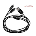 Miniatyrbild 1 av 5: Portable USB 2.0 Typ A Hane Till Dual Micro USB Hane Splitter Y Laddningsdata