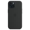 iPhone14plus-etui kompatibelt med MagSafe ridsefast silikoneetui sort iPhone14plus iPhone14plus black