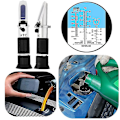 Miniatyrbild 4 av 5: Handhållen glykol refraktometer bil frostskyddsmedel 1-1,4 batteri sur motor kylvätska Tester Verktyg Fluid Refractometer Tester Atc