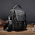Miniatyrbild 3 av 5: Liten läderväska för män Crossbody-handväska axelremsväskor för män Handväska Daypack Magnetisk spänne-wtake
