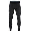 Men Tight Fit Elastisk Polyester Hurtigtørkende Kompresjonsbukser Svart Størrelse M