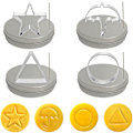 Miniatyrbild 1 av 3: 12st Tv Game Cookie Cutters Set Form