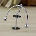 Miniatyrbilde 2 av 5: 1 stk. Perpetual Balance Liten Vektløfting Tegneserie Newton Fysikk Vitenskap Newton Pendel Metall Hjem Little Iron Mennesker Swing 1pc