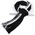 Pikkukuva 1 / 2: Miesten talvi raidalliset huivit Tupsu pitkä huivi Fringe Shawl Wrap Stole Black