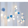 Miniatyrbild 1 av 4: Batteridrivna Led String Lights, Globe Pompoms Bollar Jul Inomhus (rosa) Himmelsblå Sky Blue