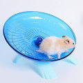 Miniatyrbillede 3 af 5: Træningshjul i plast til små dyr - Silent Spinner Non-Slip Run Disc til hamstere Pindsvin Små kæledyr Træningshjul Blue2stk