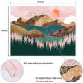 Pikkukuva 4 / 5: Mountain Tapestry Forest Treesunset Natural Landscape Tapestry 70,9" X 92,5"