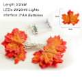 Miniatyrbild 3 av 5: Thanksgiving Led Maple Leaf String Light Christmas Holiday Dekoration Bröllop