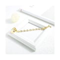 Miniatyrbild 4 av 5: Diamantslipad Belcher Chain T-lock Toggle Armband i guldskiktade stålsmycken