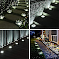 Miniatyrbild 3 av 5: 4 st Solar Garden Lights Led färgskiftande golv