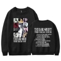 Miniatyrbild 2 av 3: 2024 Taylor Swift The Eras Tour Sweatshirt Print Långärmad Crewneck Casual Lös Pullover Toppar Fans Presenter För Män Kvinnor Vuxen Unisex Black S