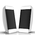 Miniatyrbilde 1 av 5: Små bærbare høyttalere, kablet usb-strømforsyning, 2.0 mini bærbare høyttalere for stasjonær datamaskin/pc/bærbar PC