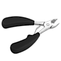 Miniatyrbillede 2 af 4: Black Foot Cuticle Saks Trimmer Cutters Nippers Manicure Remover Tool | Cuticle Saks (sort)