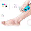 Miniatyrbillede 3 af 4: Smertefri fysisk hårfjerning Epilator Bærbart Depilation Exfoliating Tool Blue