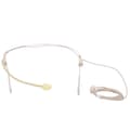 Beige 3,5 mm Jack Han Skruelås Binaural Hængende Mikrofon til Bodypack Sender