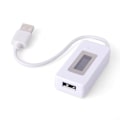 Miniatyrbillede 3 af 5: Lcd Usb Oplader Kapacitet Strømspænding Tester Måler Til Telefon Power Bank white