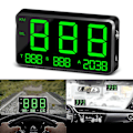 Miniatyrbillede 3 af 4: Bil Gps Speedometer Head Up Display Overhastighed Mph/km/t Advarselsalarm